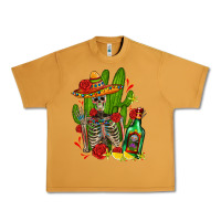 Peanut Butter skeleton with sombrero and tequila Urban Heavy Tee - AdoDesignShop