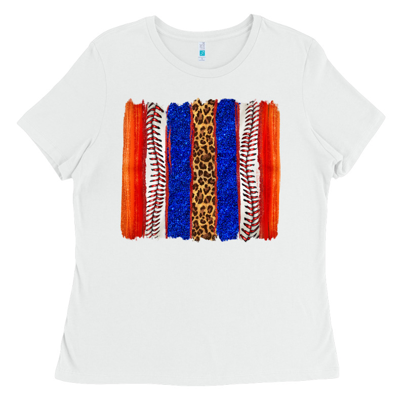 Baseball Brush Strokes Ladies Tee by texasbilliewilder | Teevron
