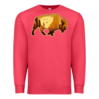 Cardinal Desert Landscape Bison Silhouette Premium Sweatshirt - Bettercallsaul