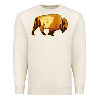 Sandshell Desert Landscape Bison Silhouette Premium Sweatshirt - Bettercallsaul