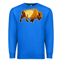 True Royal Desert Landscape Bison Silhouette Premium Sweatshirt - Bettercallsaul