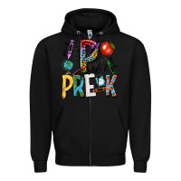 Black pre k Zipper Hoodie - NancyCooperArtShop