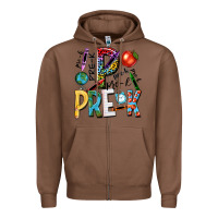 Chestnut pre k Zipper Hoodie - NancyCooperArtShop