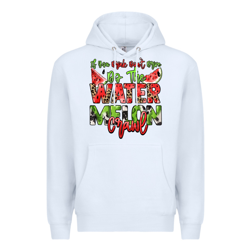 If You Drink Don't Drive Do The Watermelon Crawl Premium Hoodie by NancyCooperArtShop | Teevron