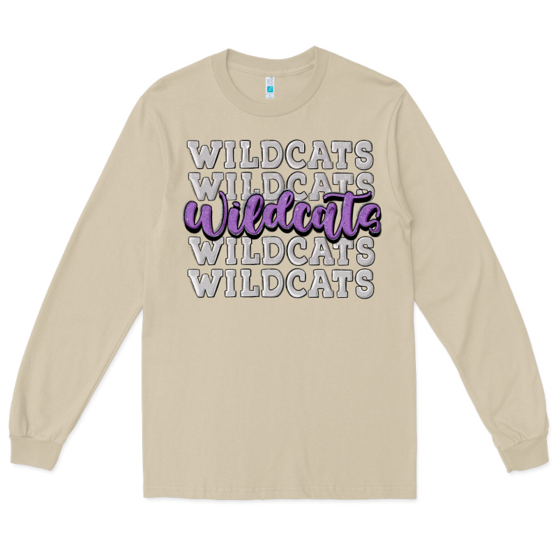 Wildcats Football Long Sleeve Tee by MaliasSmallBusiness | Teevron