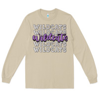 Mushroom wildcats football Long Sleeve Tee - MaliasSmallBusiness