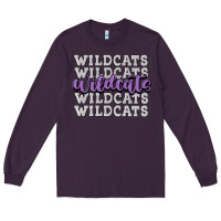 Plum wildcats football Long Sleeve Tee - MaliasSmallBusiness