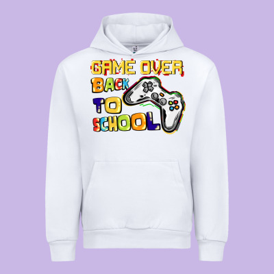 Game Over Back To School Urban Hoodie Designed By Cowgirlartshop