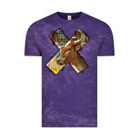 Cloud Purple farm life alphabet lowercase letters x Vintage Tee - BundleAndBundleShop