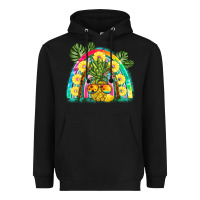 Black pineapple rainbow Heavyweight Hoodie - BarkalooDesign