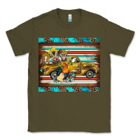 Army Green western truck farm animals serape leopard turquoise's Classic Tee - BarkalooDesign