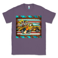 Lavender western truck farm animals serape leopard turquoise's Classic Tee - BarkalooDesign