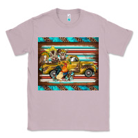 Lilac western truck farm animals serape leopard turquoise's Classic Tee - BarkalooDesign