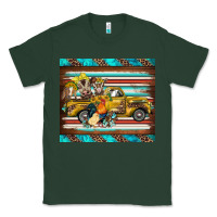 Sports Green western truck farm animals serape leopard turquoise's Classic Tee - BarkalooDesign