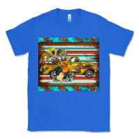 True Royal western truck farm animals serape leopard turquoise's Classic Tee - BarkalooDesign