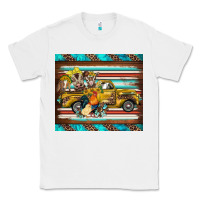 White western truck farm animals serape leopard turquoise's Classic Tee - BarkalooDesign