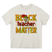 Cream black teacher matter Heavy Core Tee - texasbilliewilder