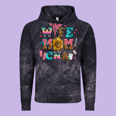 Wife Mom Cna Vintage Hoodie Designed By Adodesignshop
