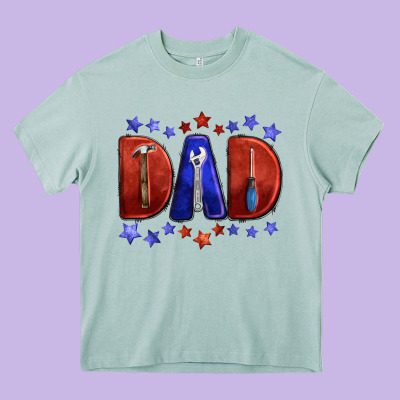Tools For Dad Heavy Core Tee Designed By Barkaloodesign
