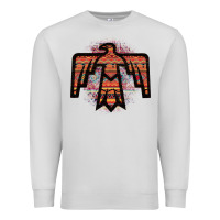 Dove Grey Red Aztec Thunderbird Premium Sweatshirt - Bettercallsaul
