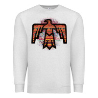 Oatmeal Heather Red Aztec Thunderbird Premium Sweatshirt - Bettercallsaul