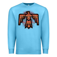 Ocean Blue Red Aztec Thunderbird Premium Sweatshirt - Bettercallsaul