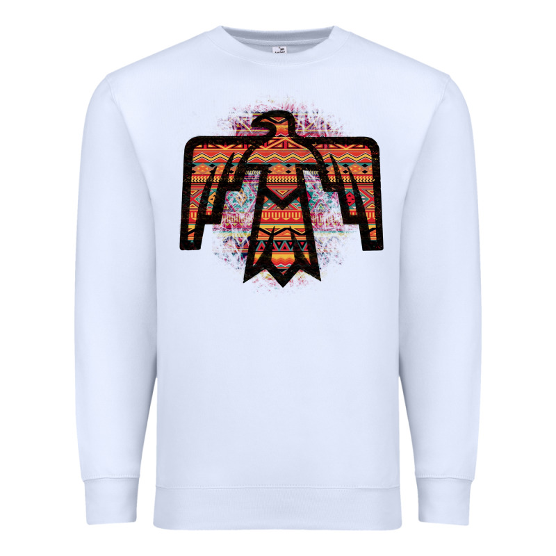 Red Aztec Thunderbird Premium Sweatshirt by Bettercallsaul | Teevron