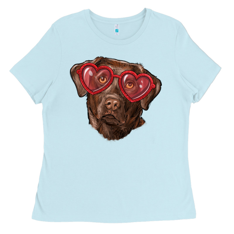 Labrador Retriever With Love Glass Ladies Tee by RanaPortraitStore | Teevron