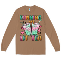 Toasted Coconut running on lit tea Long Sleeve Tee - MaliasSmallBusiness