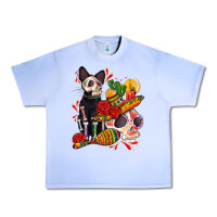 Grape Ice mexican dead day with skeleton cat Urban Heavy Tee - AdoDesignShop