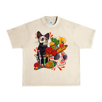 Sandshell mexican dead day with skeleton cat Urban Heavy Tee - AdoDesignShop