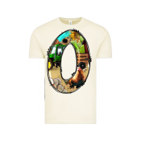 Farm Life Alphabet Numbers 0 Vintage Tee | Teevron
