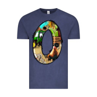 Vintage Denim farm life alphabet numbers 0 Vintage Tee - BundleAndBundleShop