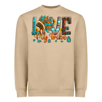 Mushroom love my tribe native american indian headdress Heavyweight Sweatshirt - Artiststas
