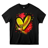 Black fruits and softball heart Heavy Core Tee - Zillion Design Studio