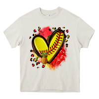 Fruits And Softball Heart Heavy Core Tee | Teevron