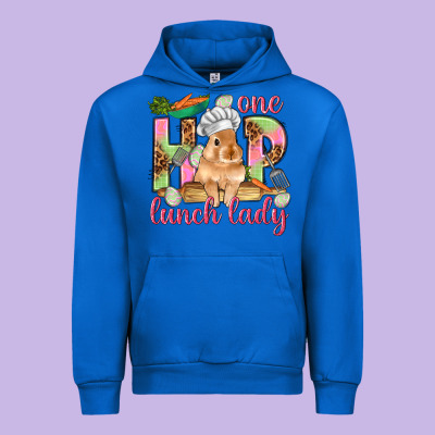 One Hip Lunch Lady Easter Day Urban Hoodie Designed By Howdyjamesfarm