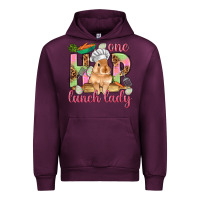 Mauve Wine One hip lunch lady Easter Day Urban Hoodie - HowdyJamesFarm