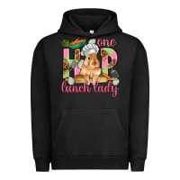 Pigment Black One hip lunch lady Easter Day Urban Hoodie - HowdyJamesFarm