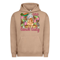 Pigment Burro One hip lunch lady Easter Day Urban Hoodie - HowdyJamesFarm