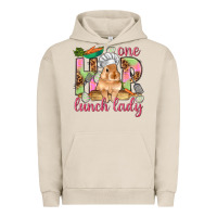 Pigment French Oak One hip lunch lady Easter Day Urban Hoodie - HowdyJamesFarm