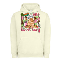 Pigment Pistachio One hip lunch lady Easter Day Urban Hoodie - HowdyJamesFarm