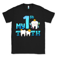 Black my first tooth with teeth Classic Tee - AdoDesignShop
