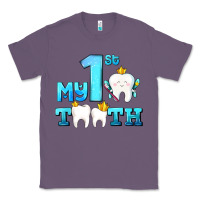 Lavender my first tooth with teeth Classic Tee - AdoDesignShop