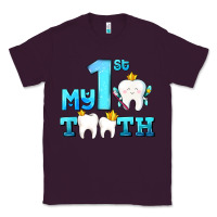 Plum my first tooth with teeth Classic Tee - AdoDesignShop