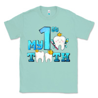 Seafoam my first tooth with teeth Classic Tee - AdoDesignShop