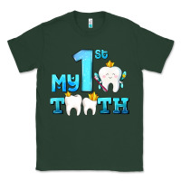 Sports Green my first tooth with teeth Classic Tee - AdoDesignShop