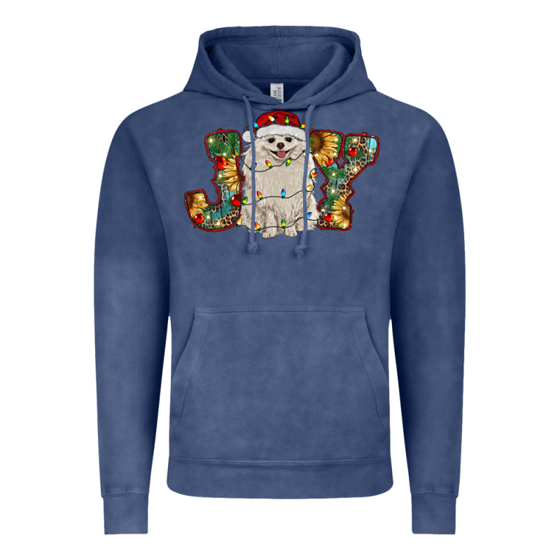 Pomeranian Christmas Joy Vintage Hoodie by RanaPortraitStore | Teevron