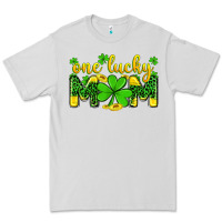 Dove Grey one lucky mom Premium Tee - Zillion Design Studio