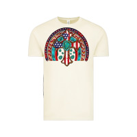 Vintage Arctic gemstone cross american flag turquoise rainbow Vintage Tee - Artiststas